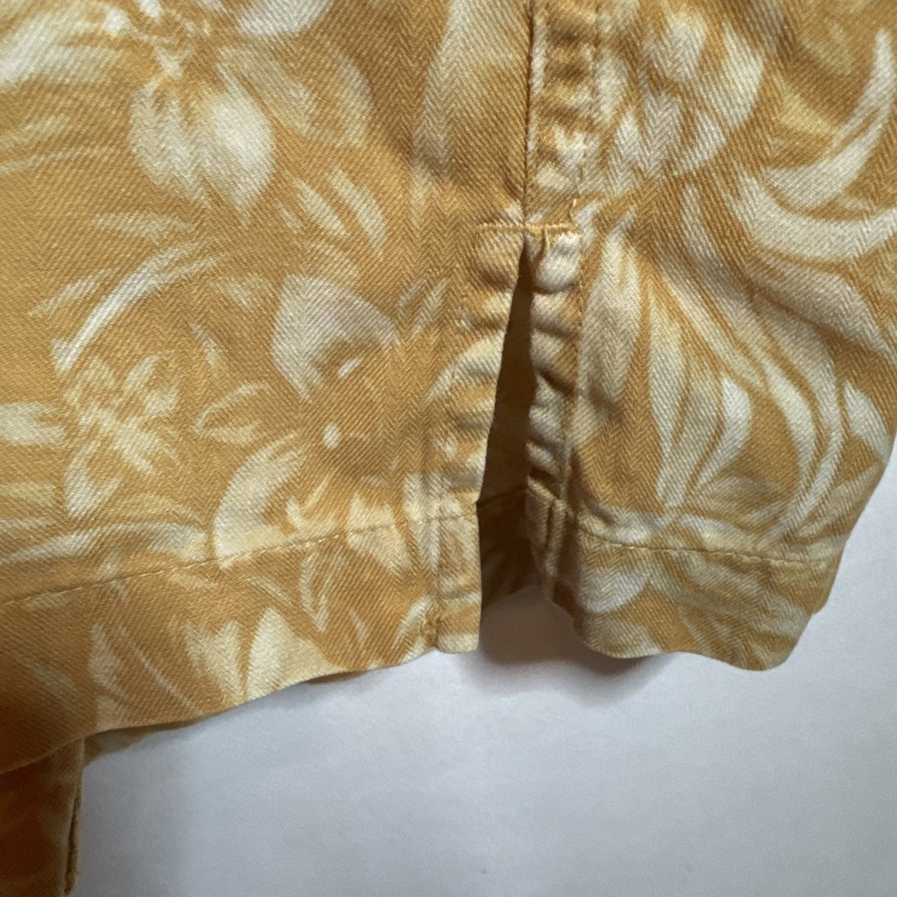 Caribbean Florar Men's Hawaiian Button Up Shirt Silk/Cotton Blend Size XL - Used - Picture 13 of 14
